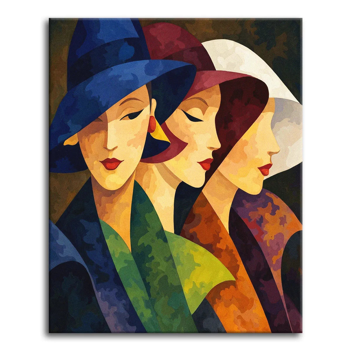 Art Deco Ladies Paint by Numbers Kit