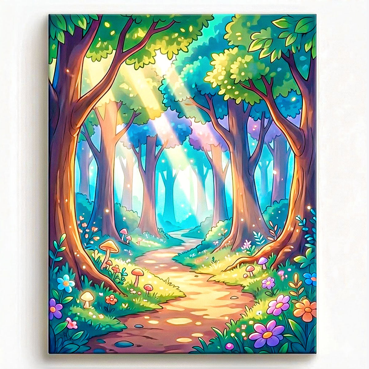 Glowtrail Enchanted Forest Path Paint By Numbers Kit | Fantasy Forest