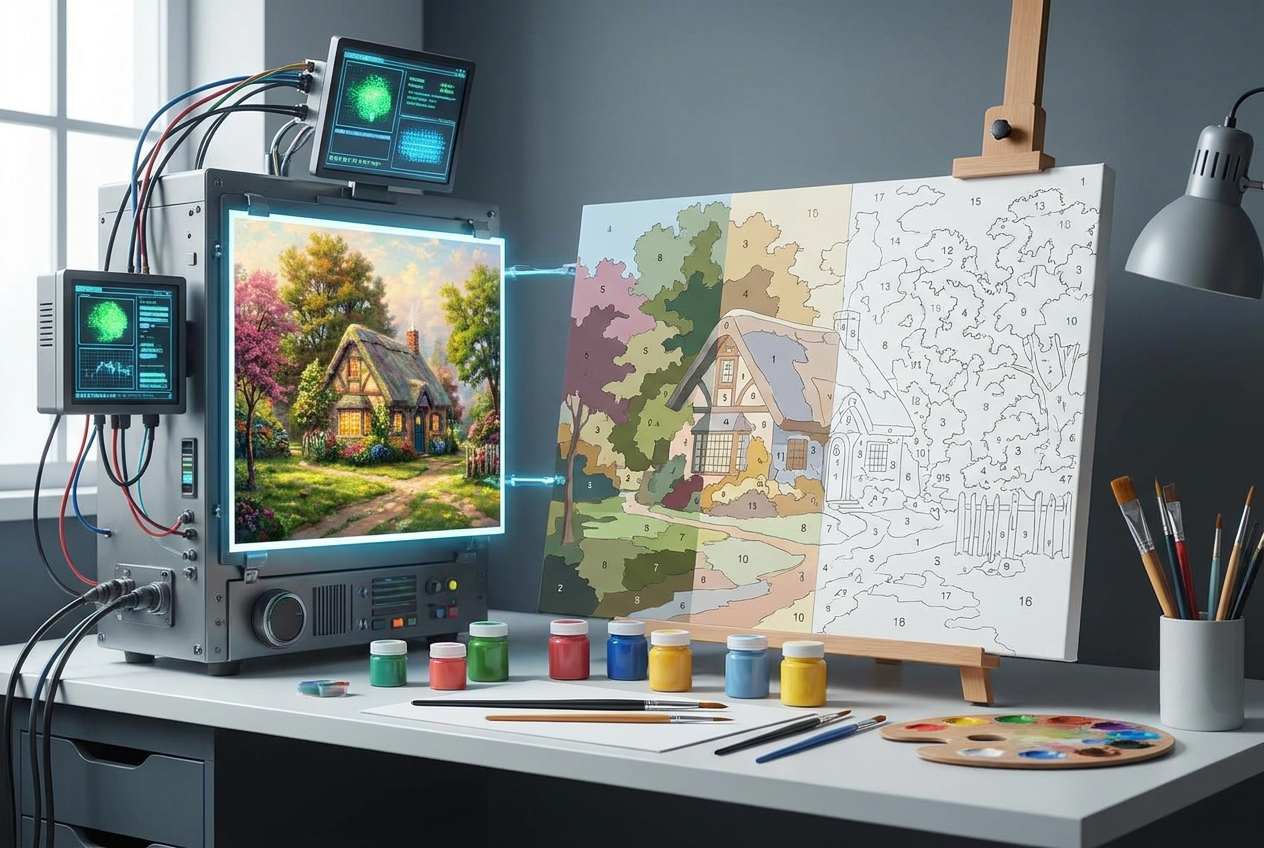 Best Paint by Number Generators for turning photos into personalized paint by numbers canvases
