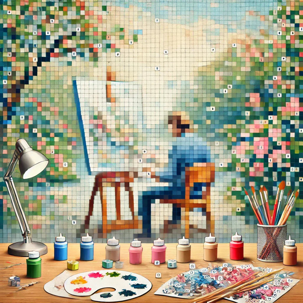 paint by numbers art project