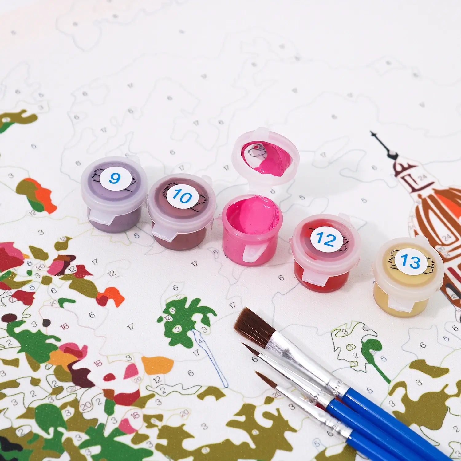 paint by numbers art project