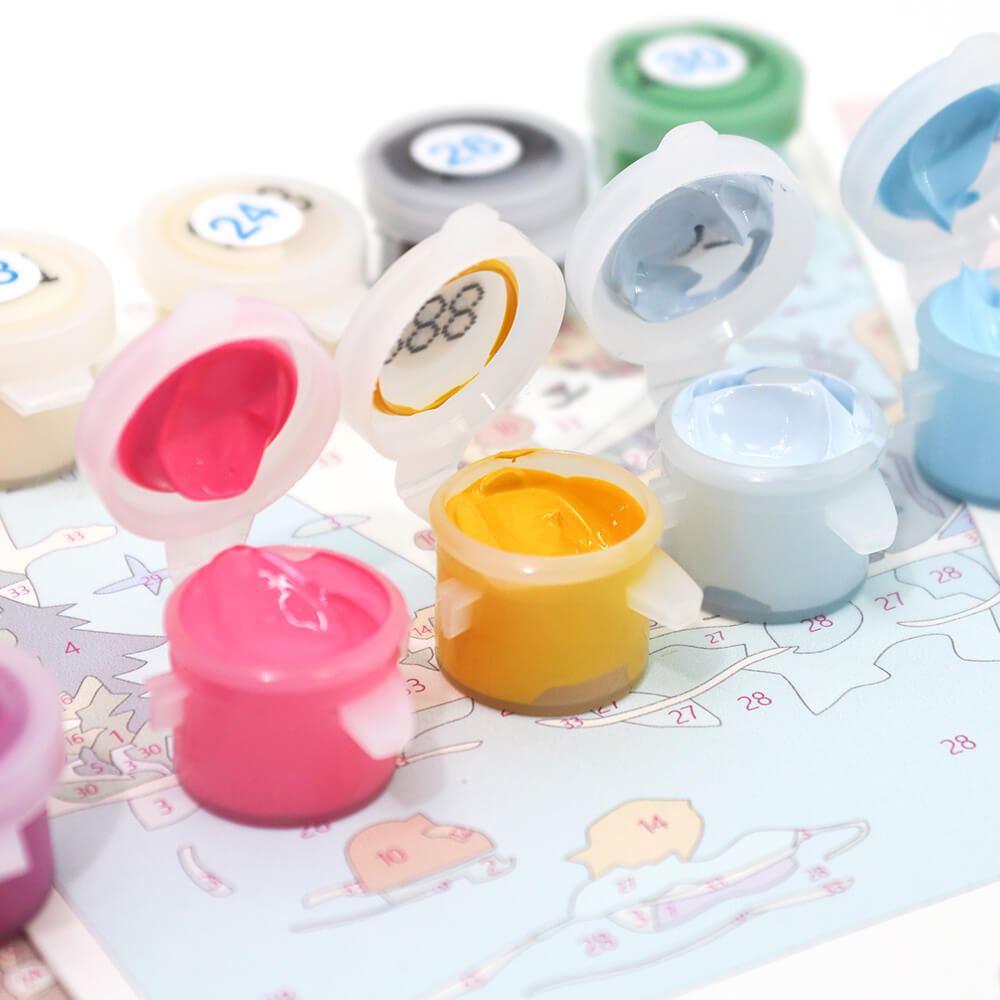 paint by numbers acrylic paints