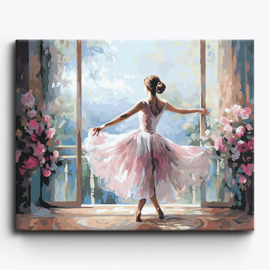 Ballet Paint by Number Kits with Dancers, Tutus and Stage Scenes