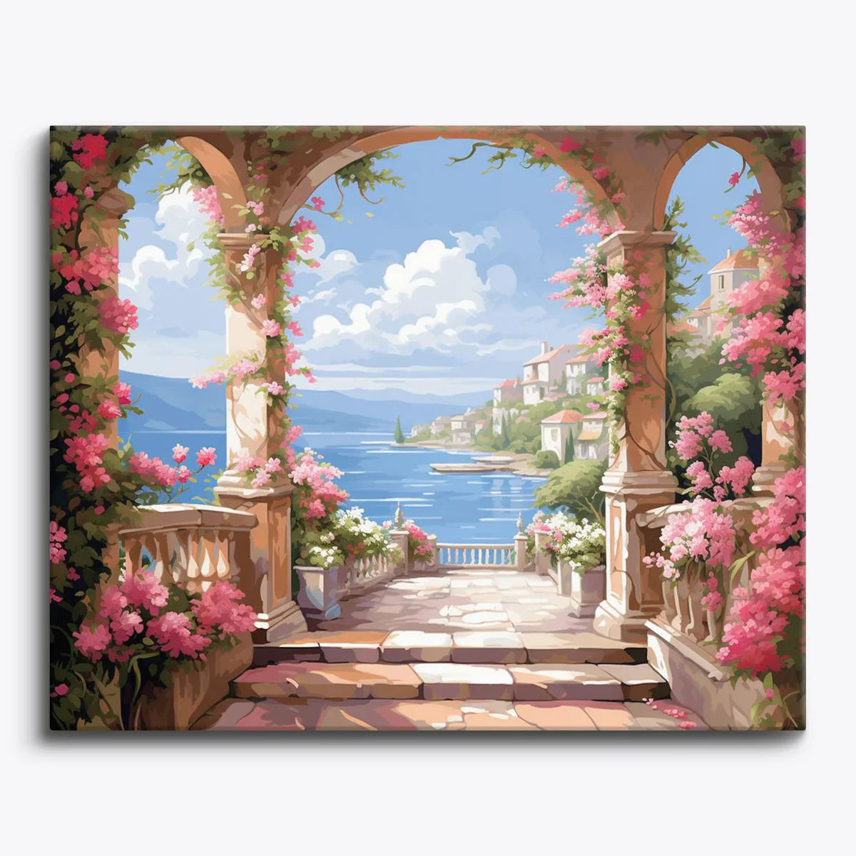 Paint by Numbers Landscape featuring peaceful mountains, lakes, forests and scenic natural views