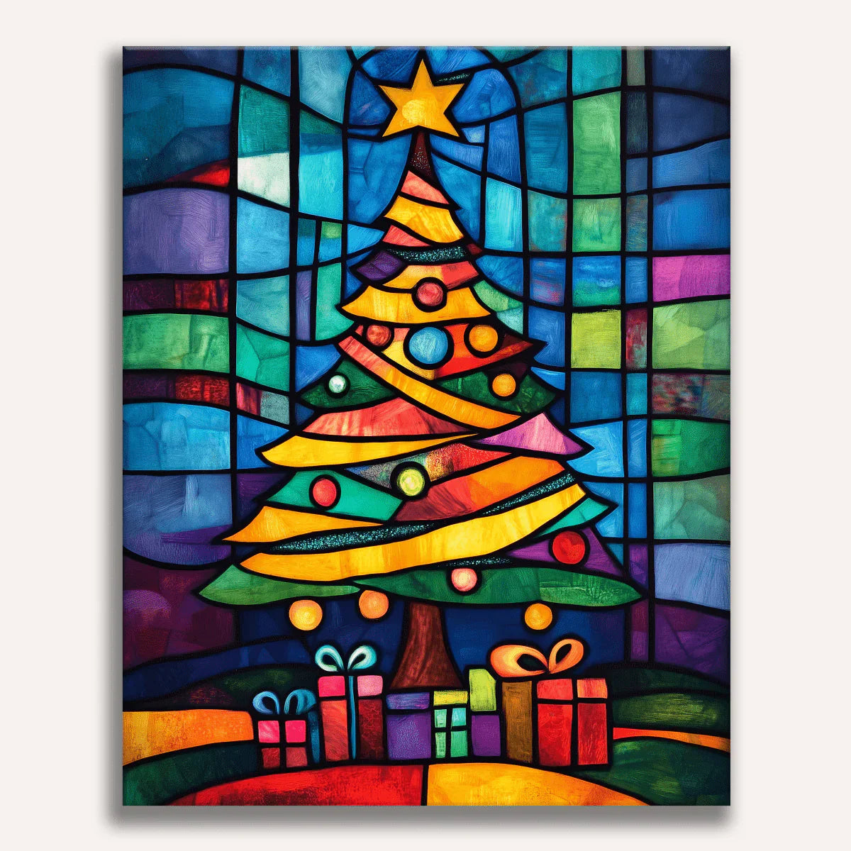 Christmas Paint by Numbers Kits featuring festive holiday artwork with winter and Christmas themed details