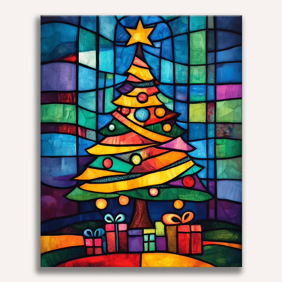 Christmas Paint by Numbers Kits with Santa, Snowy Villages and Holiday Scenes