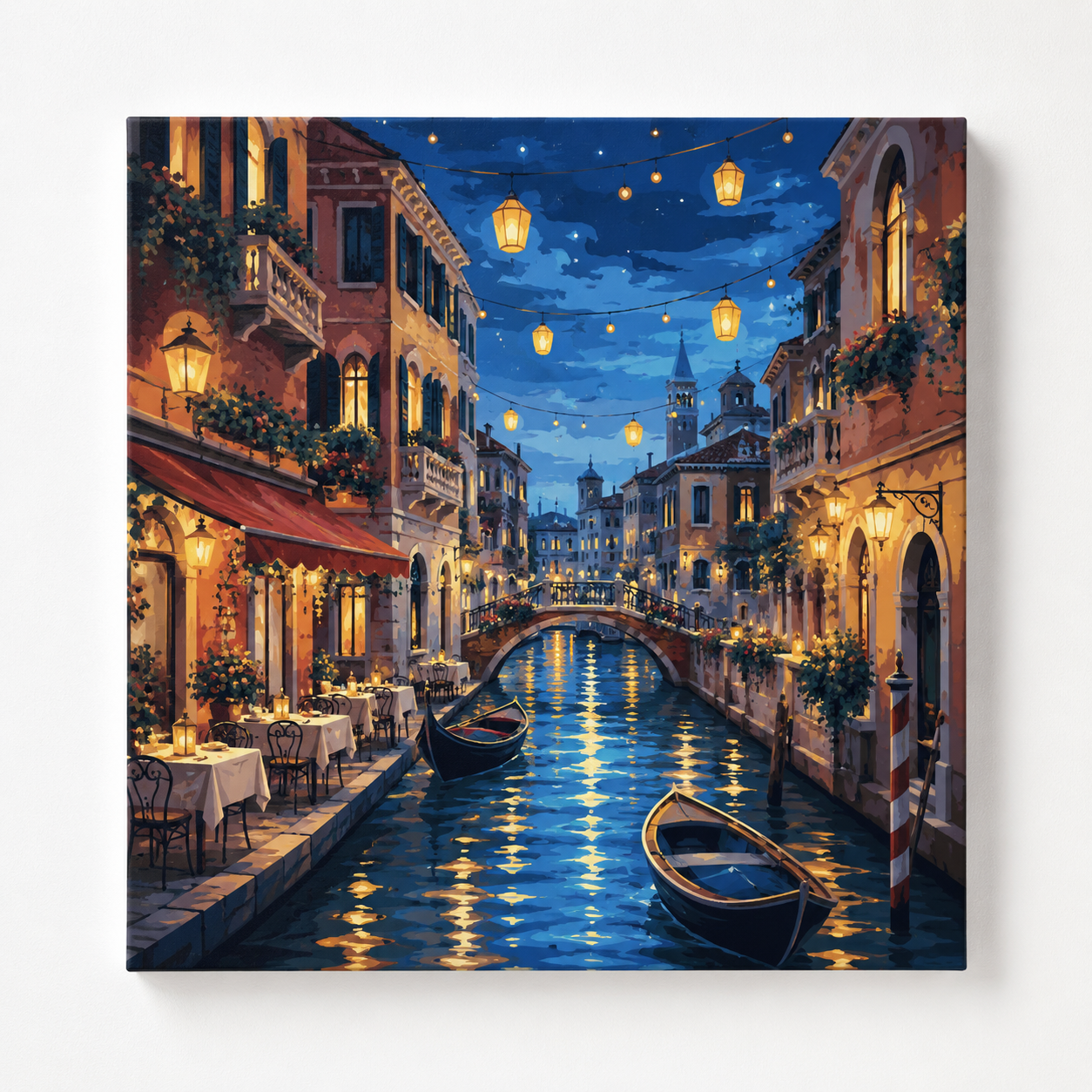 Venice Paint by Number featuring scenic canals, historic bridges and colorful Venetian architecture