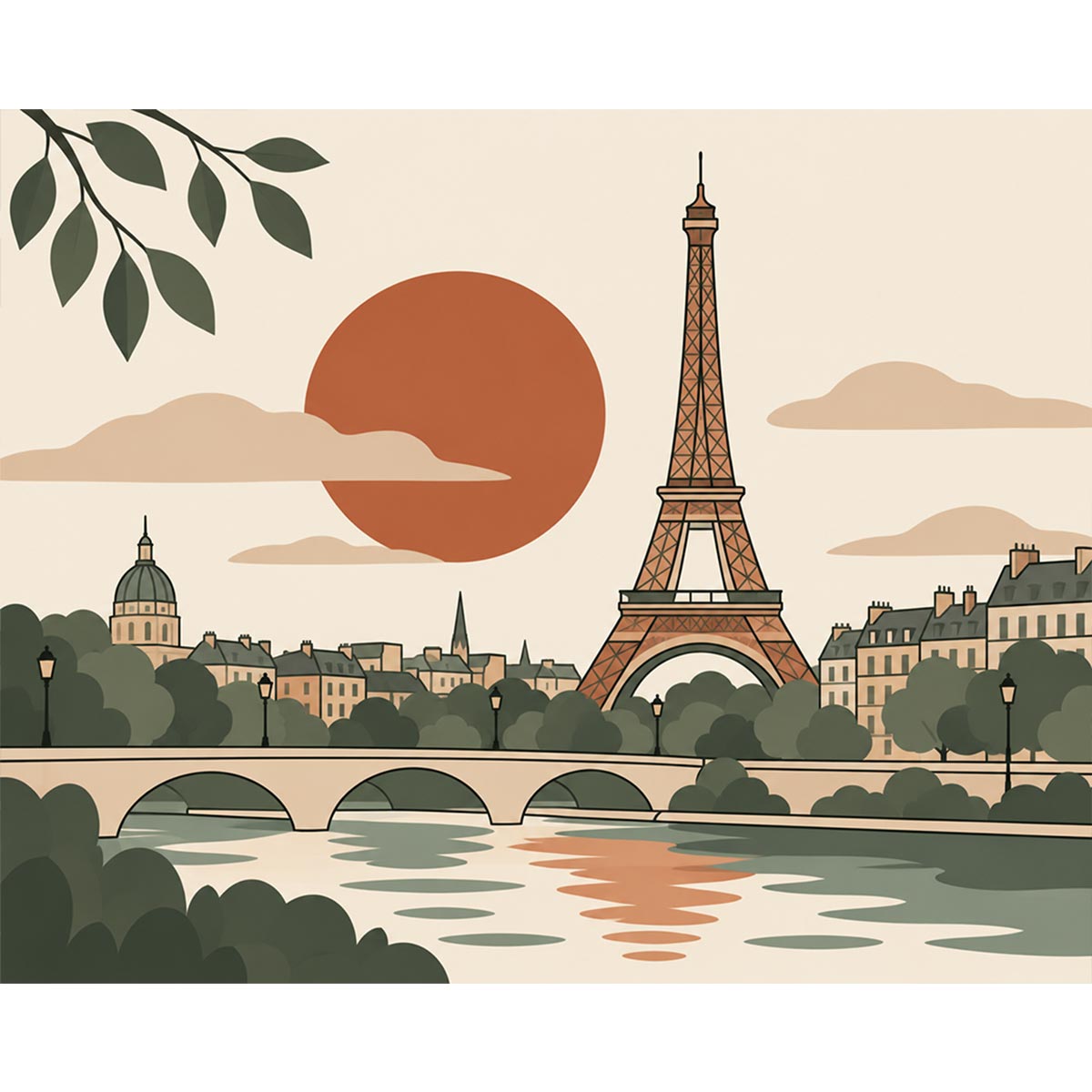 Eiffel Tower Paint by Numbers Kit-2