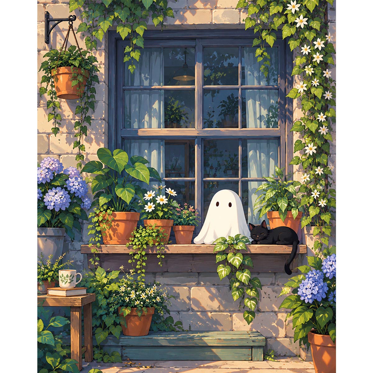 Ghost and Cat