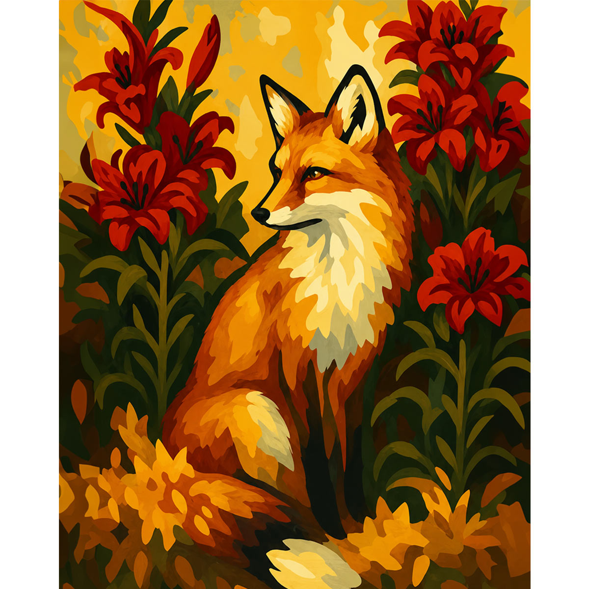Fox Among Lilies-zoom-2