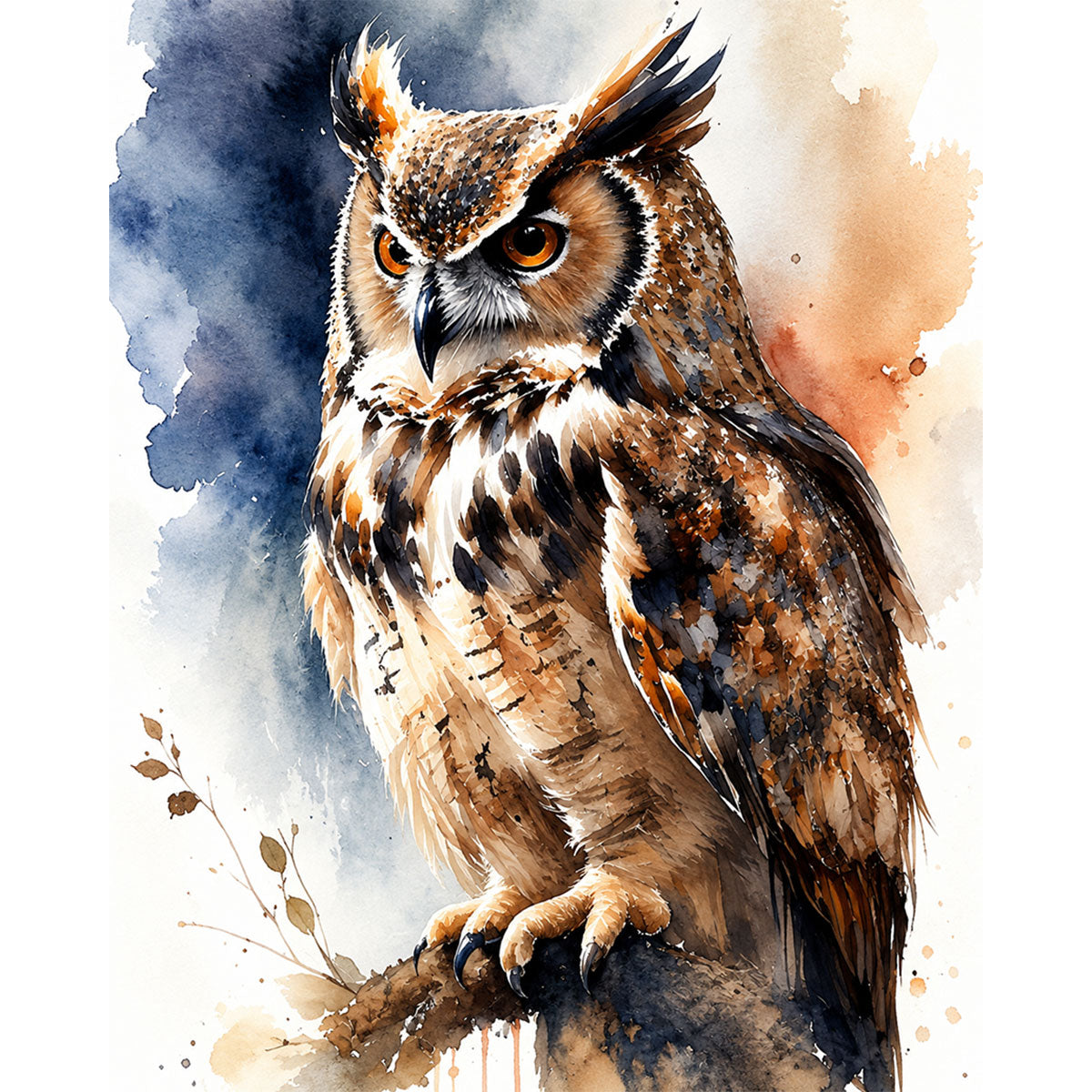 Watercolor Owl-2