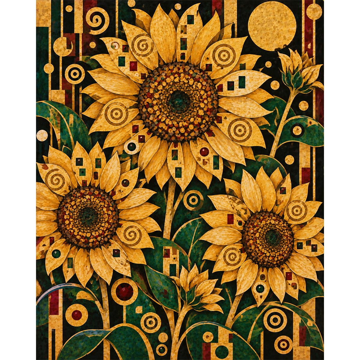 Sunflowers Paint by Numbers Kit-2