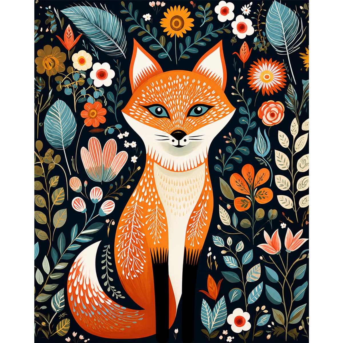 Folk Art Fox-zoom-2