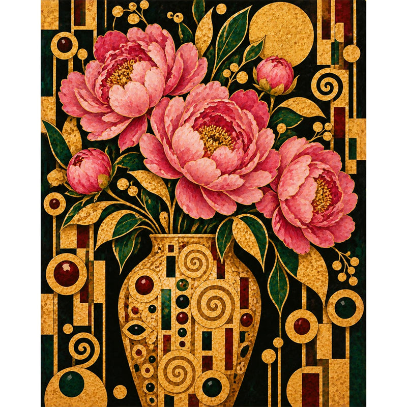 Peonies Paint by Numbers Kit-zoom-