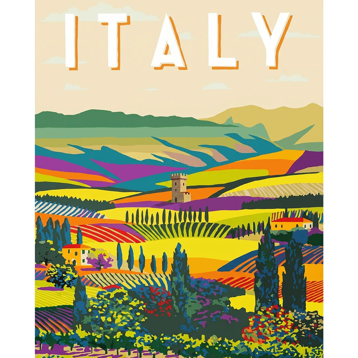 Italy Travel Poster