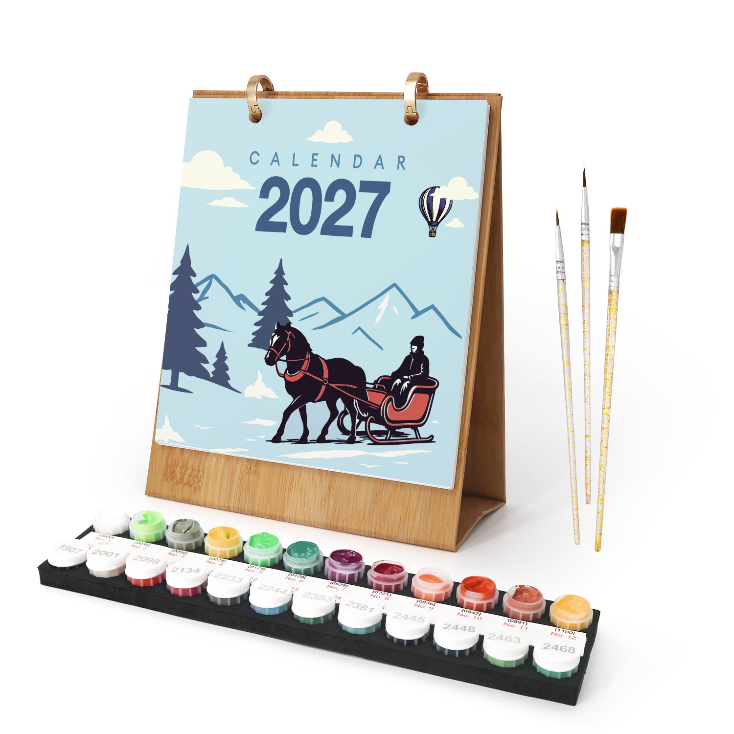 2027 Paint by Numbers Desk Calendar-1