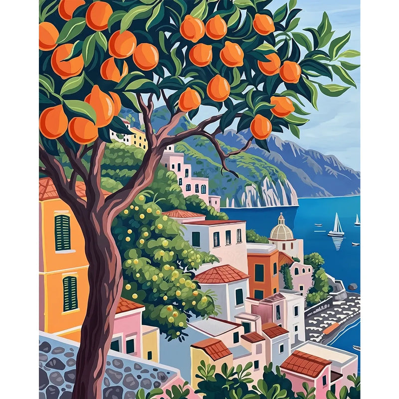 Amalfi Coast Orange Tree-zoom-