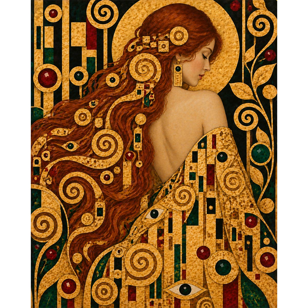 Gilded Lady Paint by Numbers Kit-zoom-2