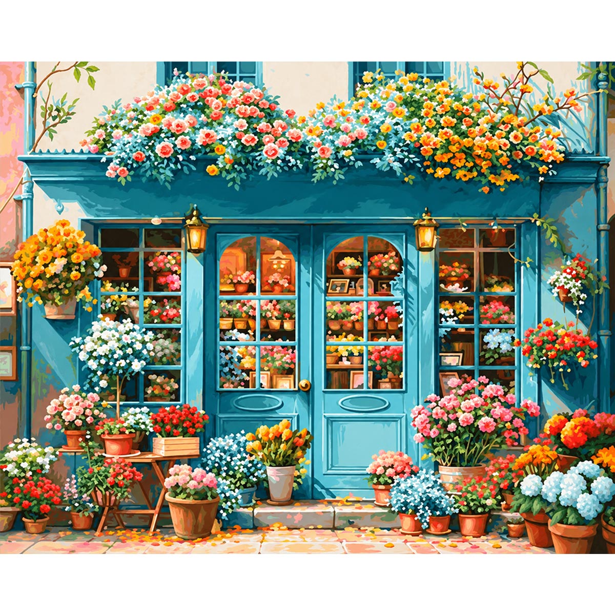 Flower Shop Paint by Numbers Kit-2