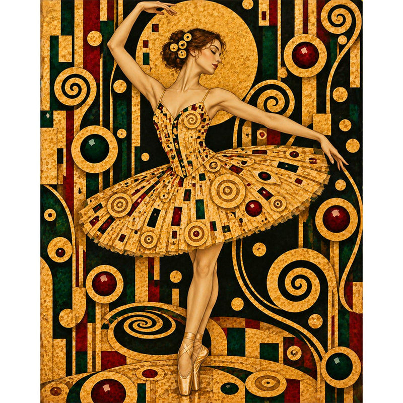 Ballerina Paint by Numbers Kit-zoom-