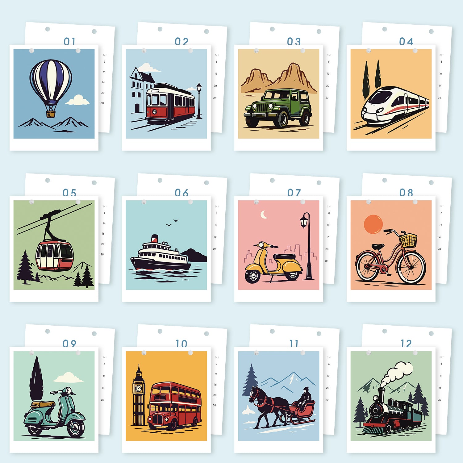 2027 Paint by Numbers Desk Calendar-6