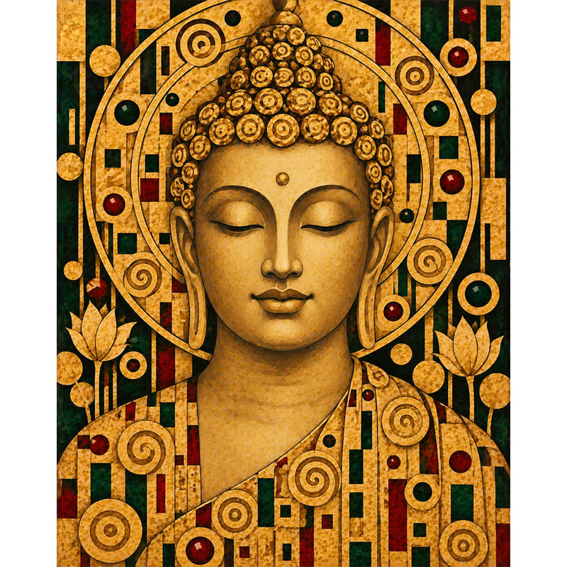 Buddha Paint by Numbers Kit-zoom-