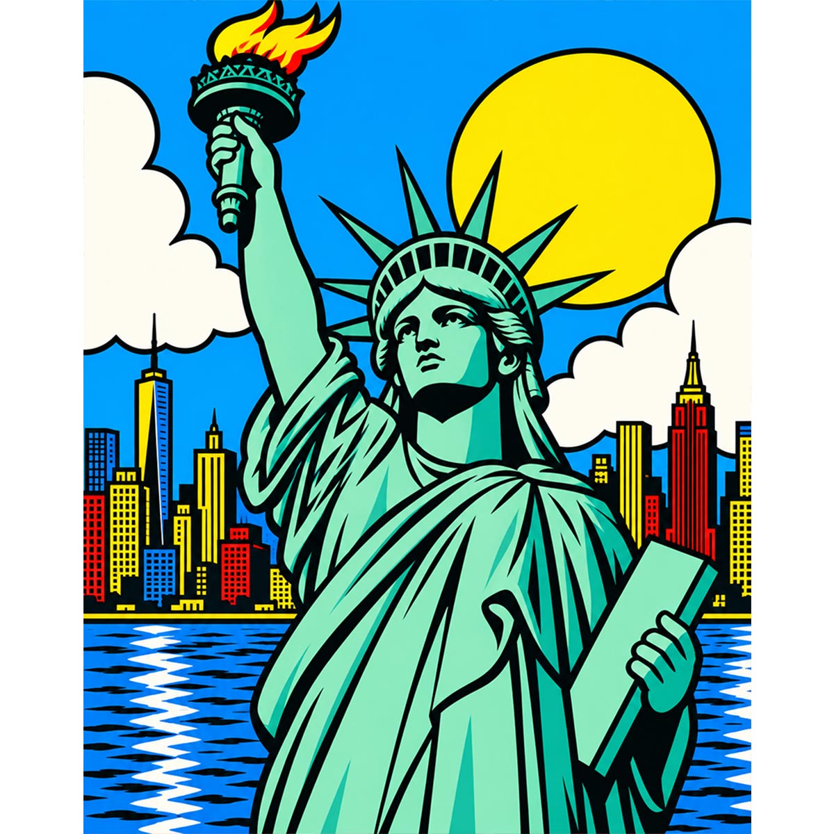 Statue of Liberty Paint by Numbers Kit-2