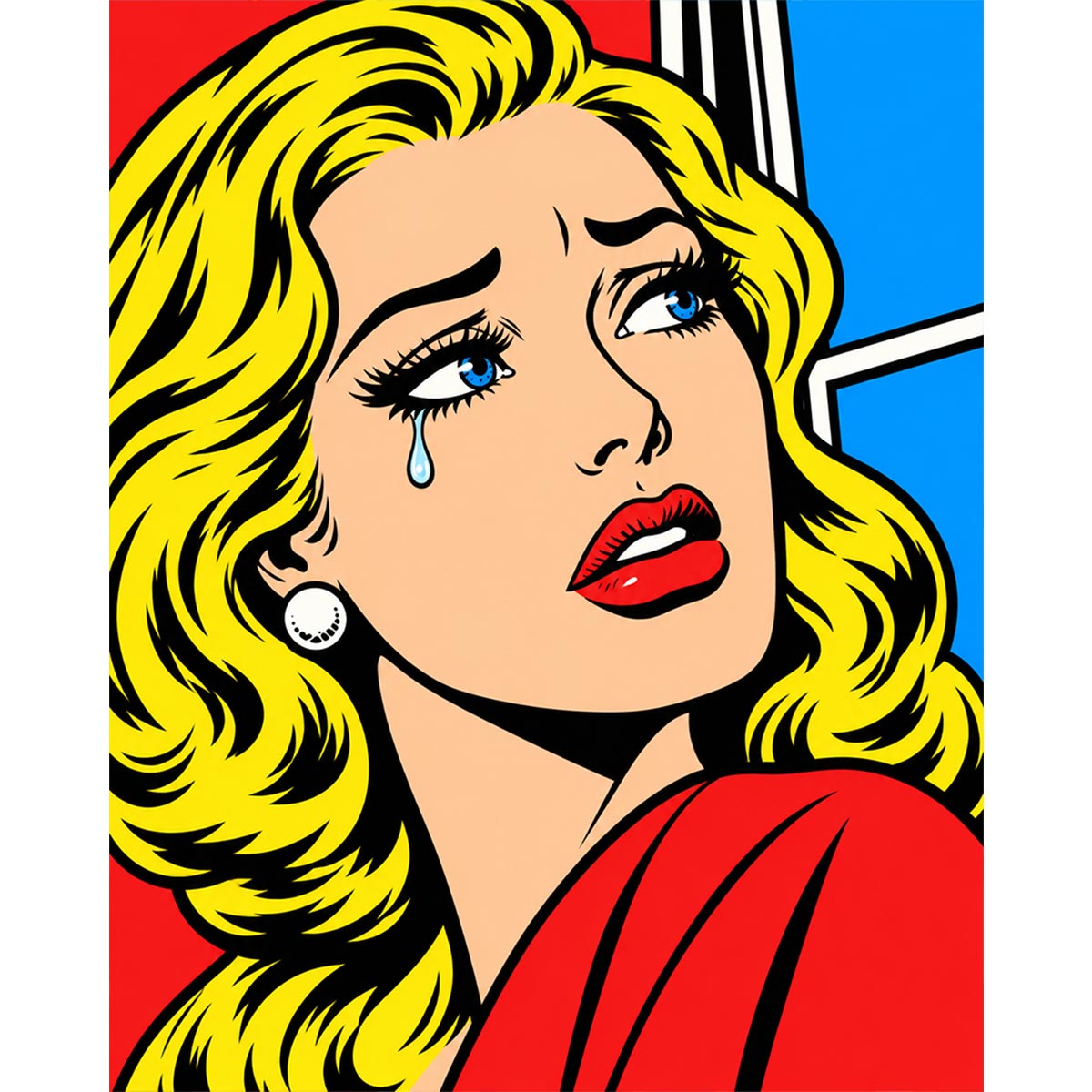 Pop Art Woman Paint by Numbers Kit-2