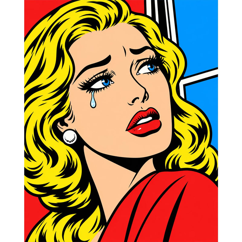 Pop Art Woman Paint by Numbers Kit-zoom-