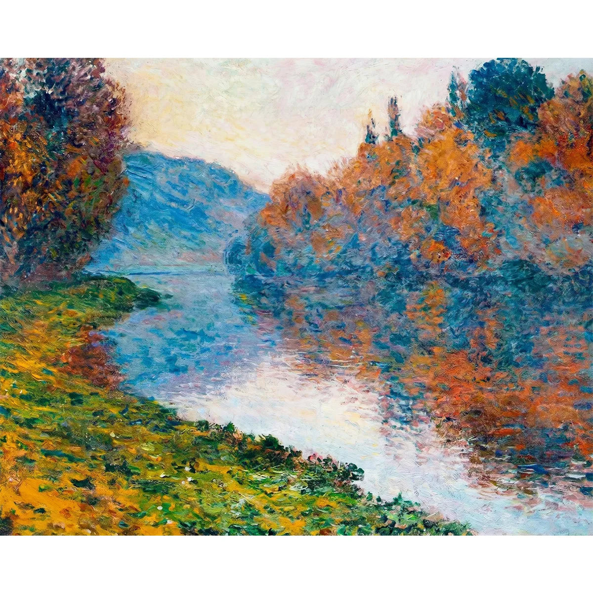 Monet Banks of the Seine at Jeufosse