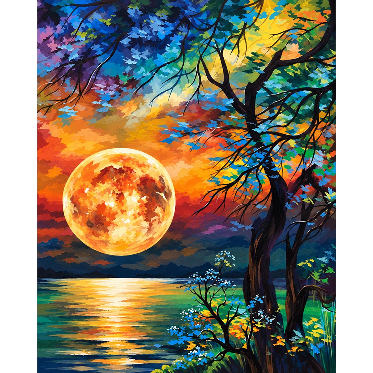 Full Moon Paint by Numbers Kit-2