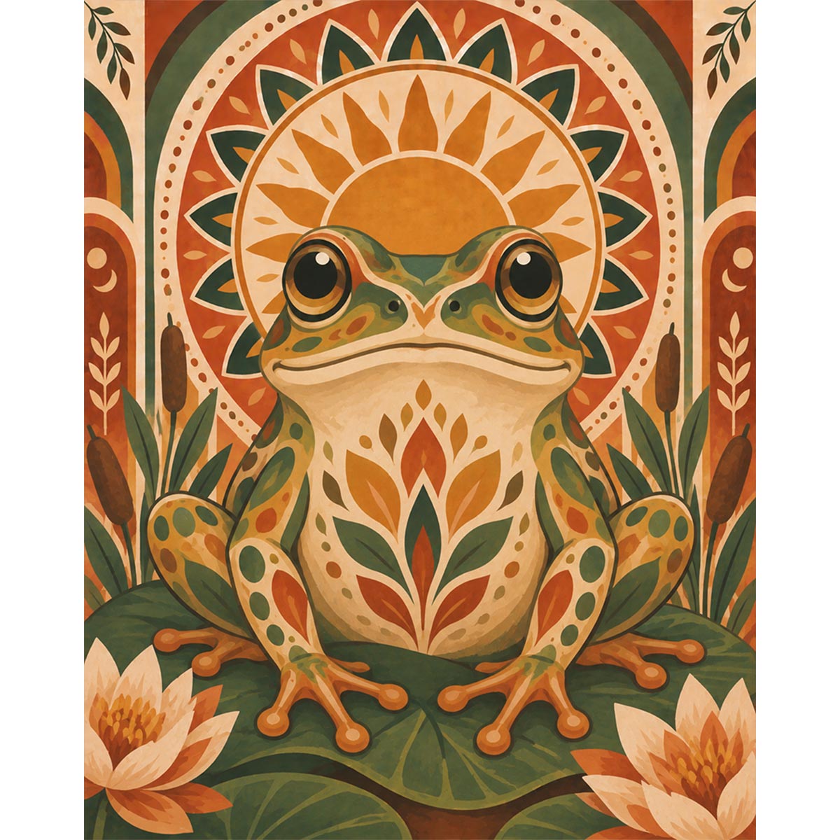 Lily Pad Frog Paint by Numbers Kit