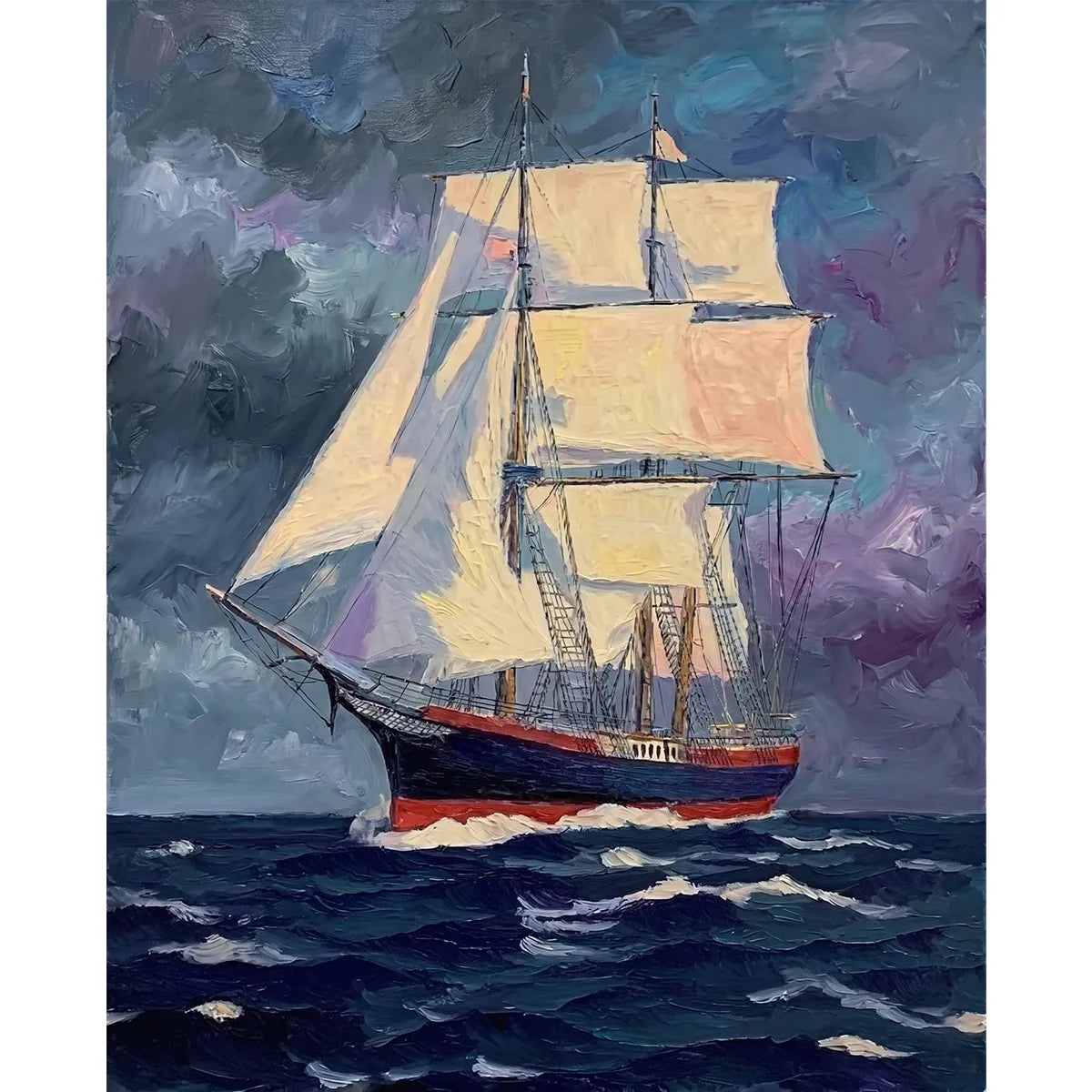Tall Ship Under Full Sail-2