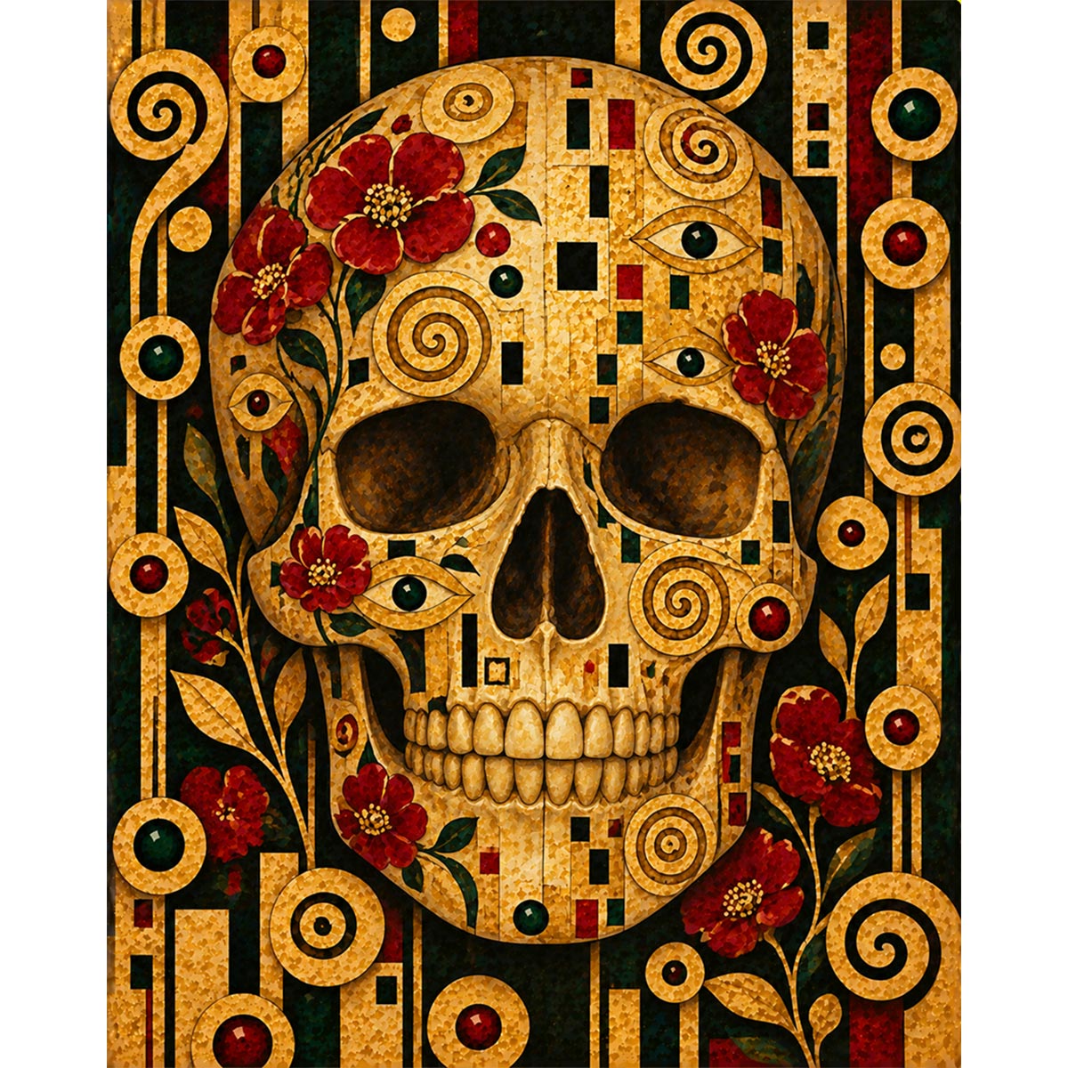 Skull Paint by Numbers Kit