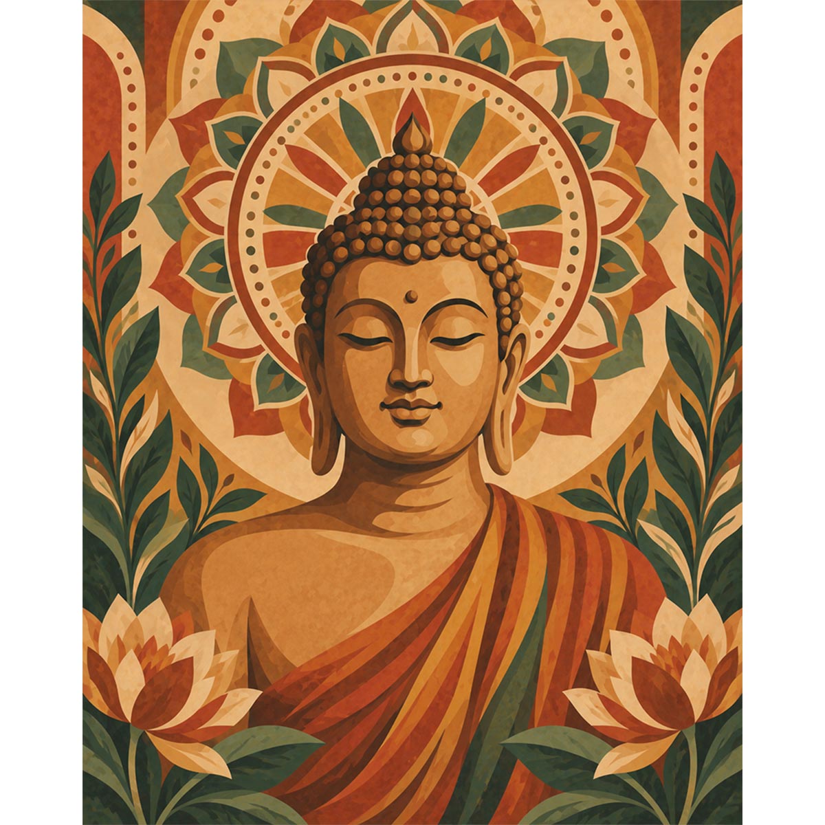 Lotus Buddha Paint by Numbers Kit