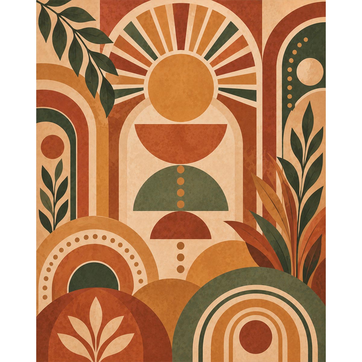 Boho Abstract Paint by Numbers Kit