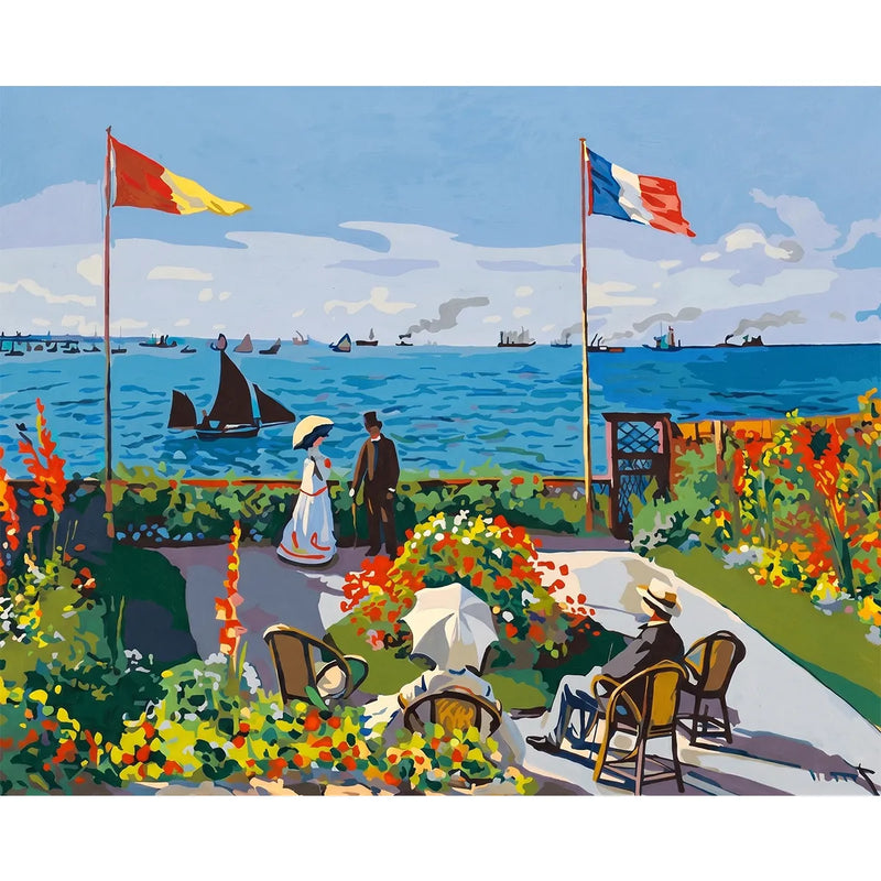 Monet Garden at Sainte-Adresse-zoom-
