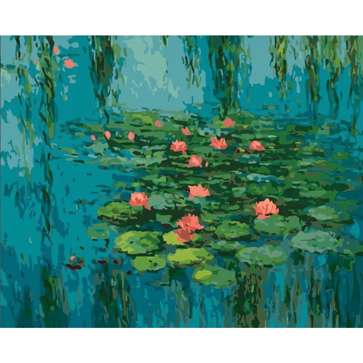 Water Lilies and Willow Reflections-zoom-2