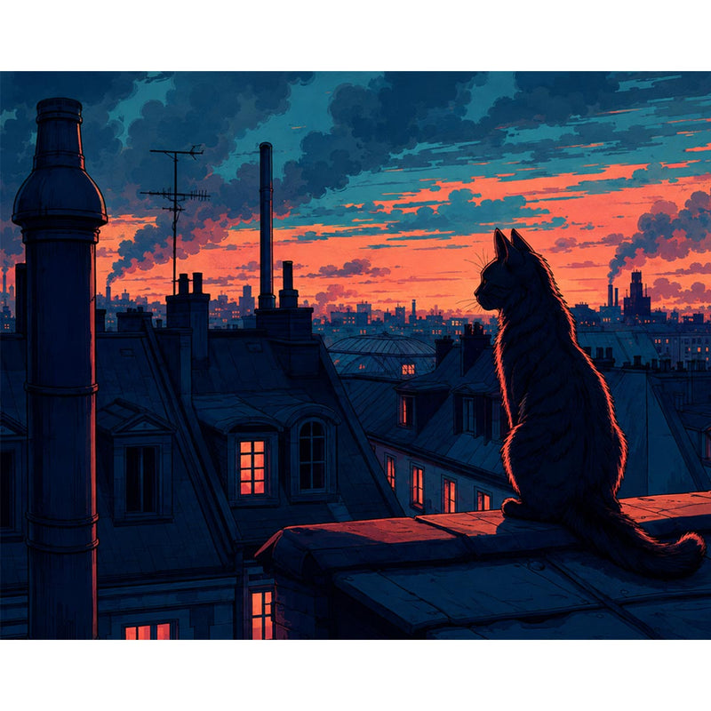 Rooftop Cat-zoom-