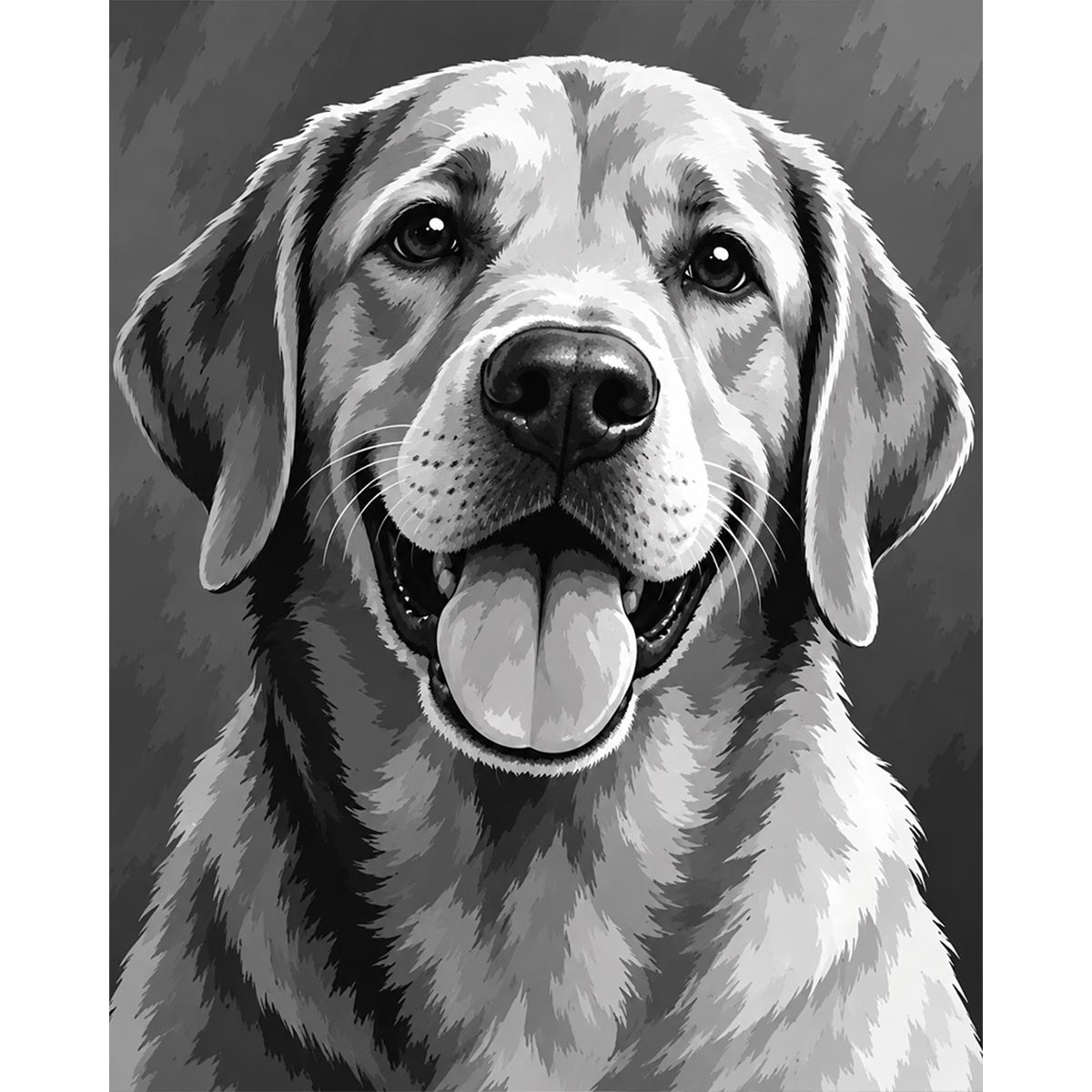 Labrador Paint by Numbers Kit-2