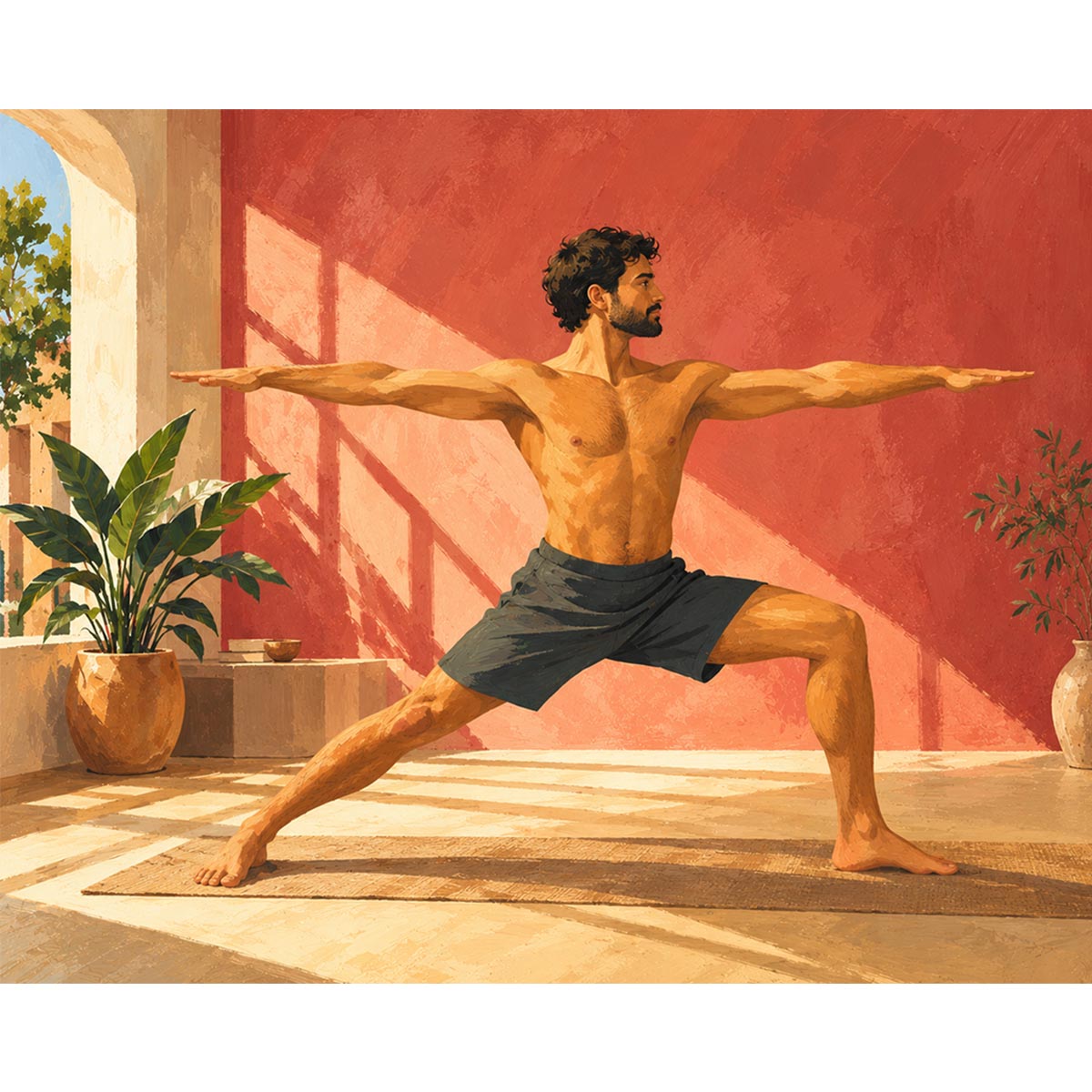 Yoga Man Paint by Numbers Kit-zoom-2