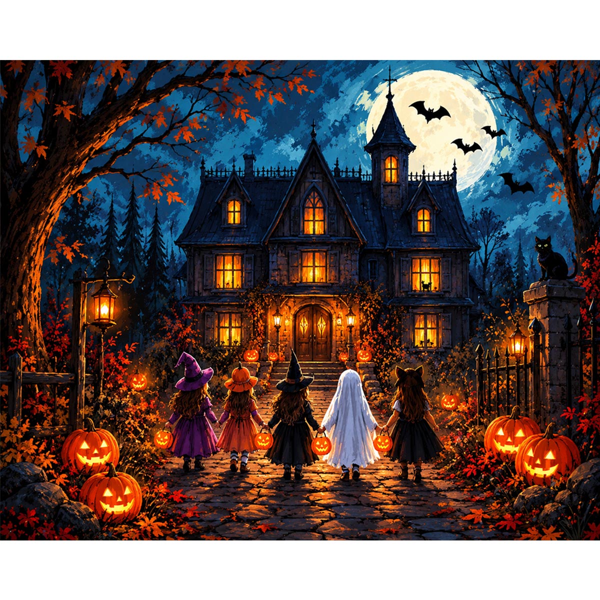 Trick or Treat at the Haunted House