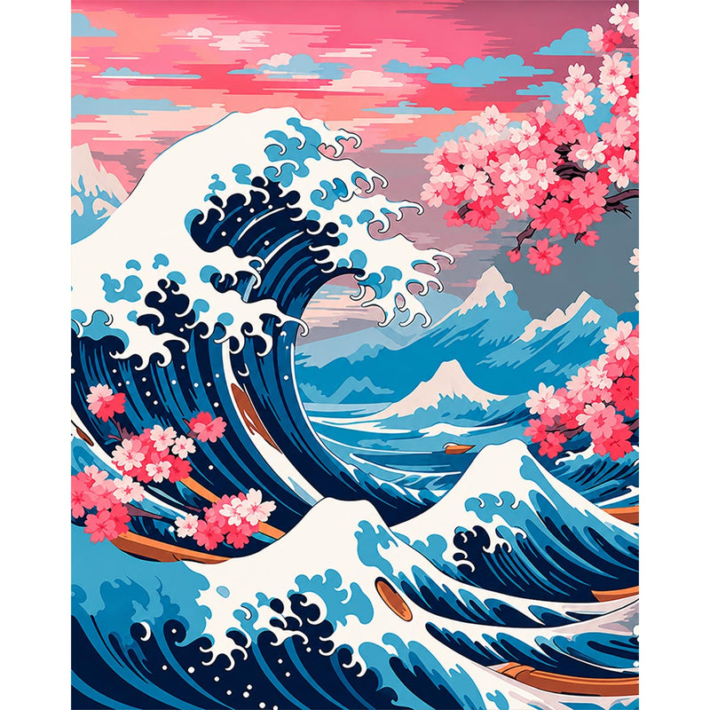 The Great Wave in Blossom-zoom-