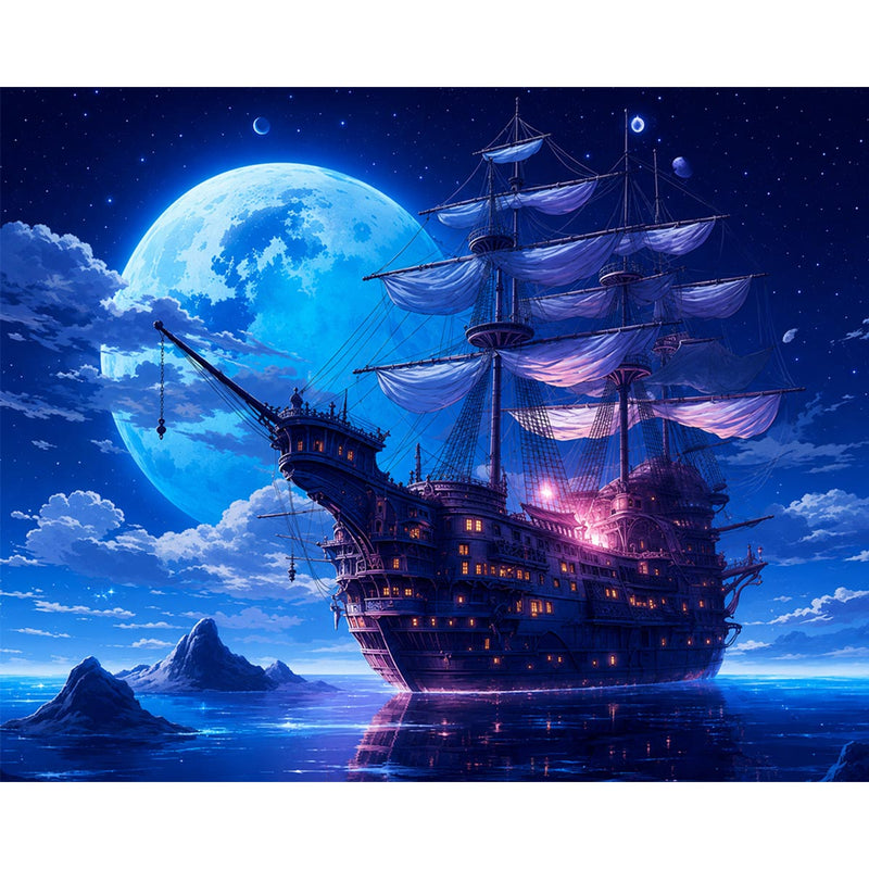 Moonlit Ship-zoom-