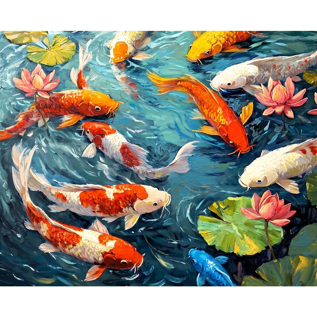 Koi and Lotus-zoom-2