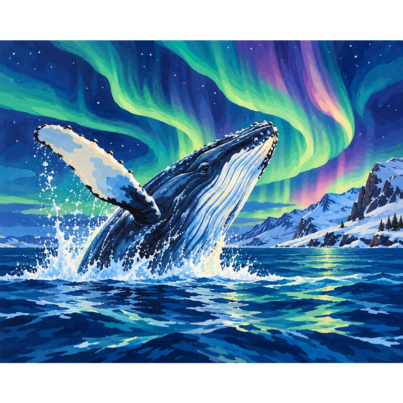 Whale Paint by Numbers Kit-zoom-