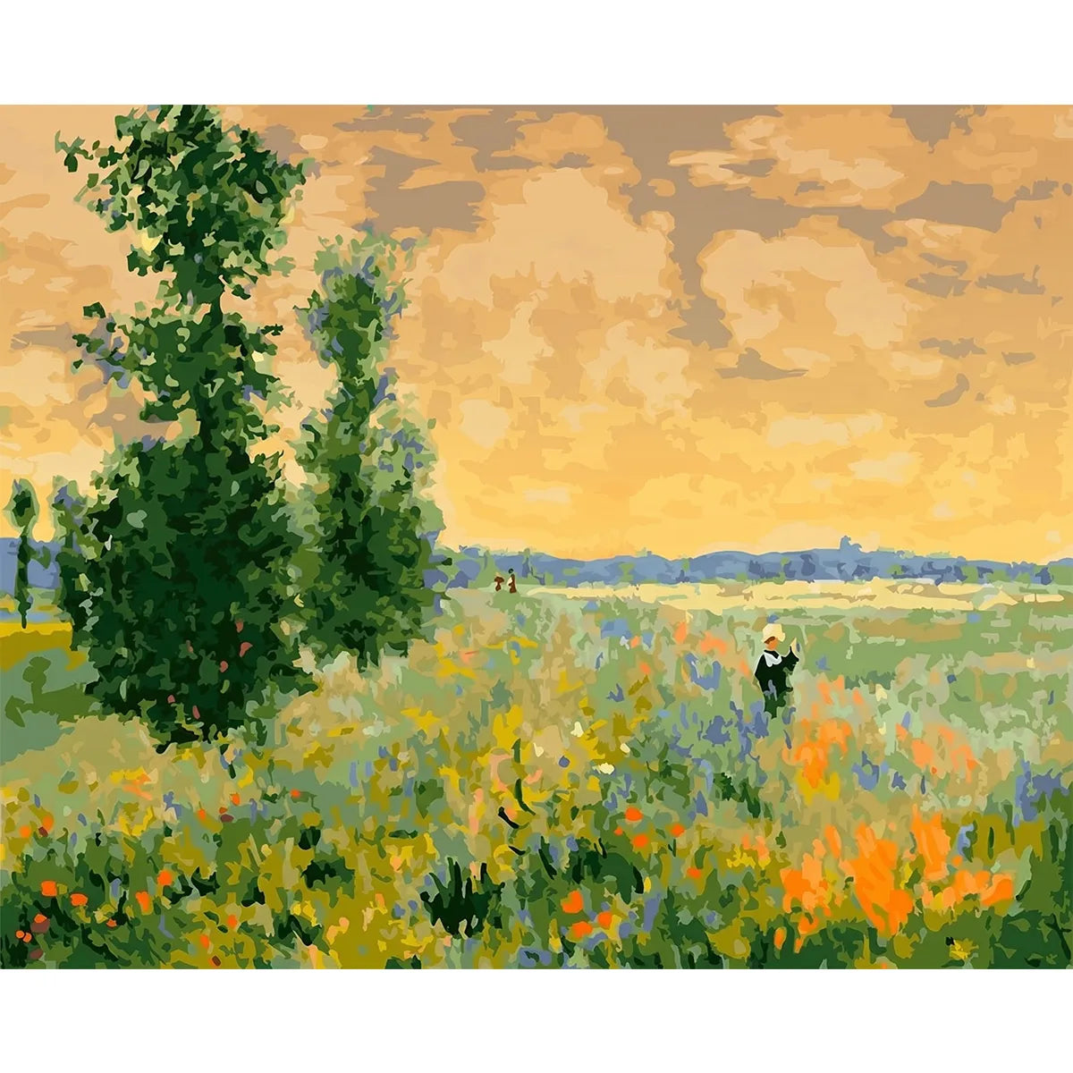 Poppies and Poplars Meadow