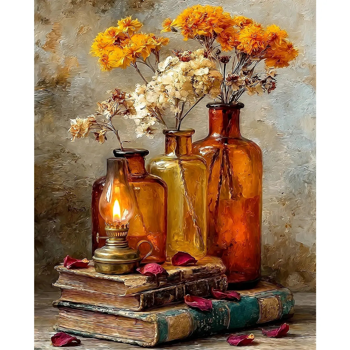 Antique Bottles and Lamp-zoom-2