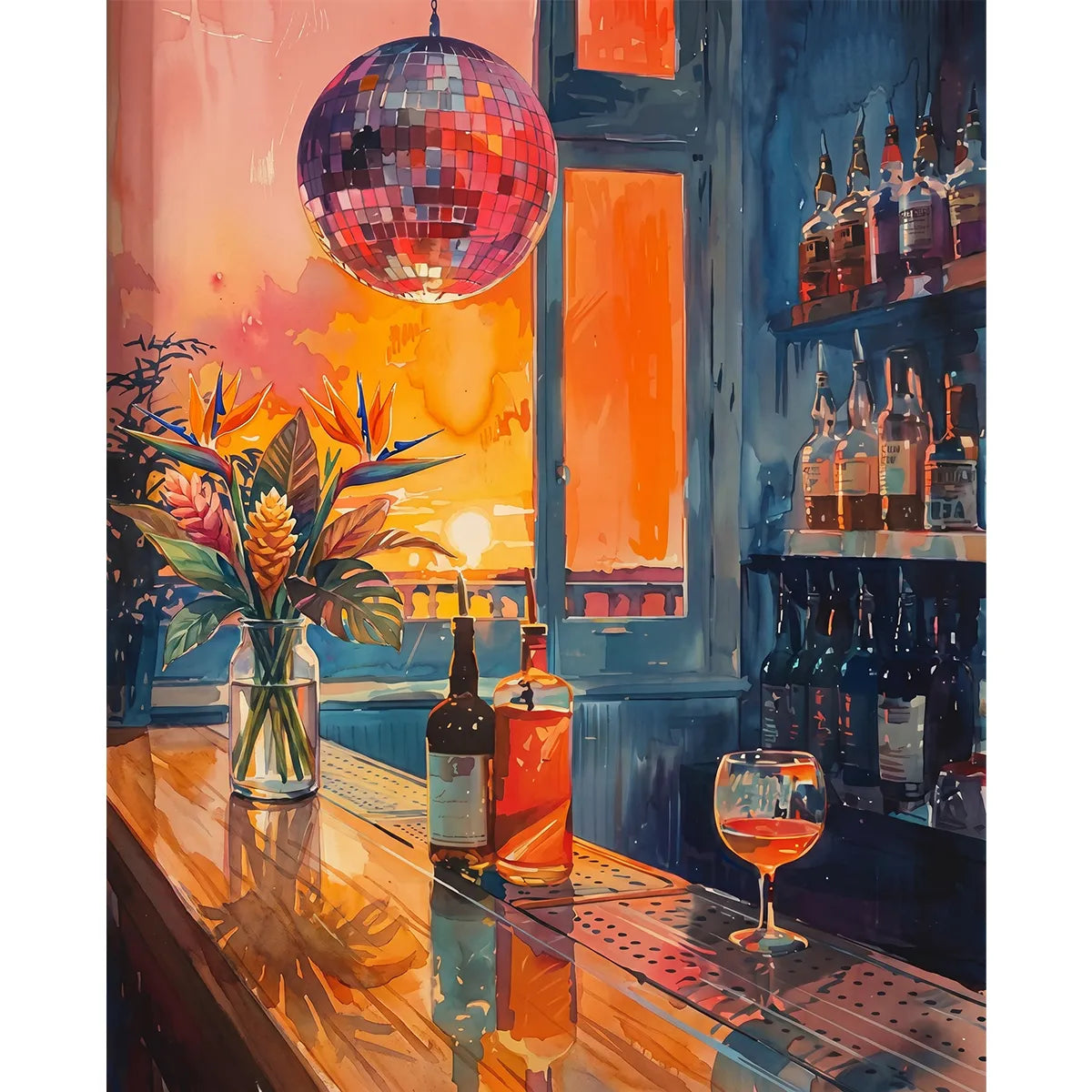 Disco Bar at Sunset-zoom-2