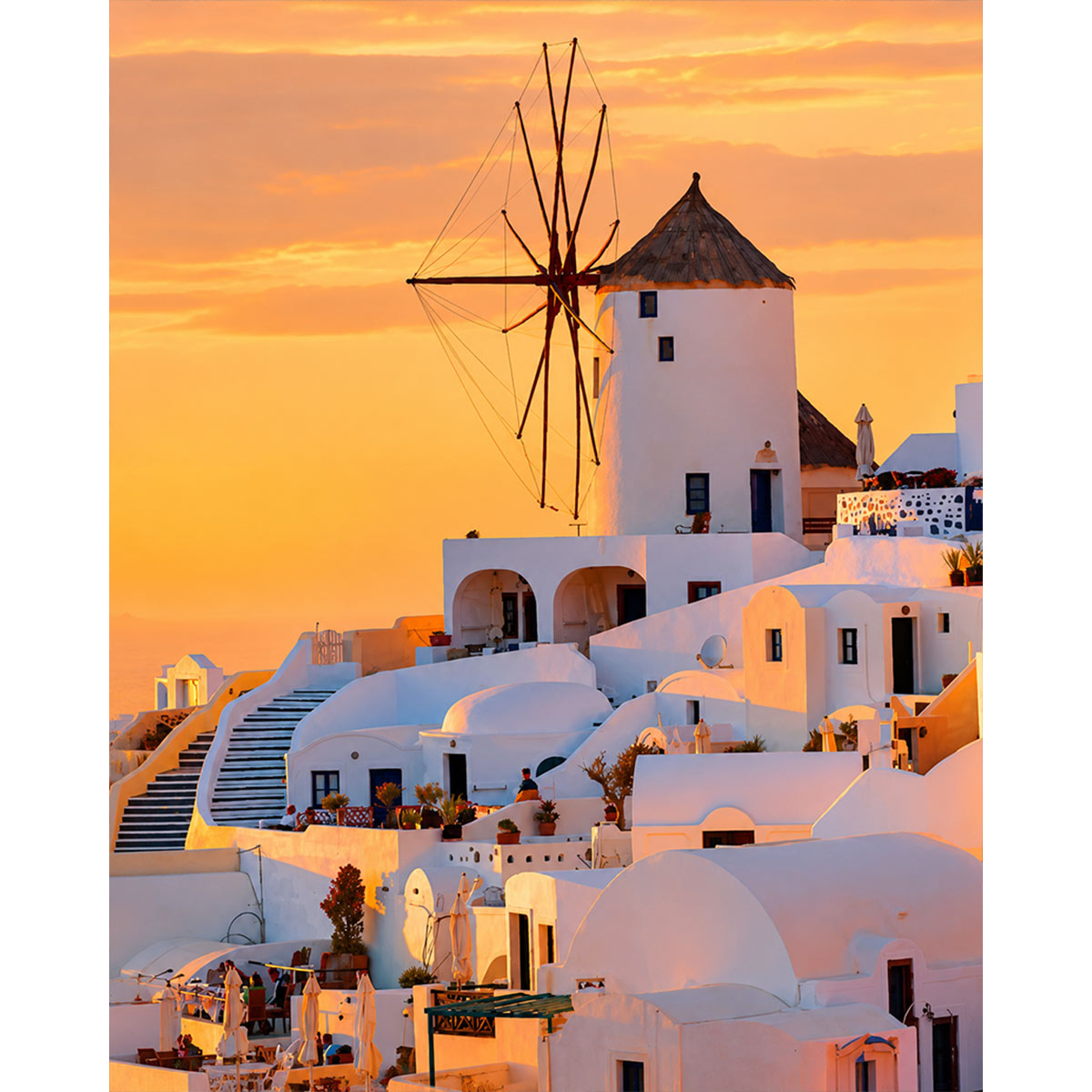 Golden Hour Windmill